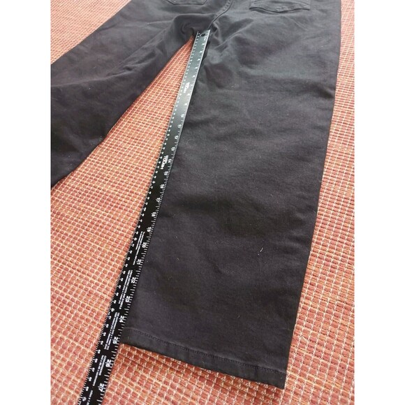 Ted Baker London Womens Jeans Sz 32 Black Braided Waist Belt Ankle Barrel Leg - Picture 5 of 6